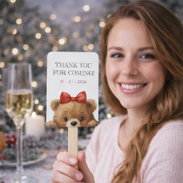 Baby Bear And Rowan Berries Baby Shower Handwaaier