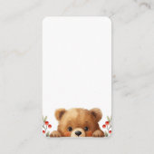 Baby Bear And Rowan Berries Diaper Raffle Informatiekaartje (Achterkant)