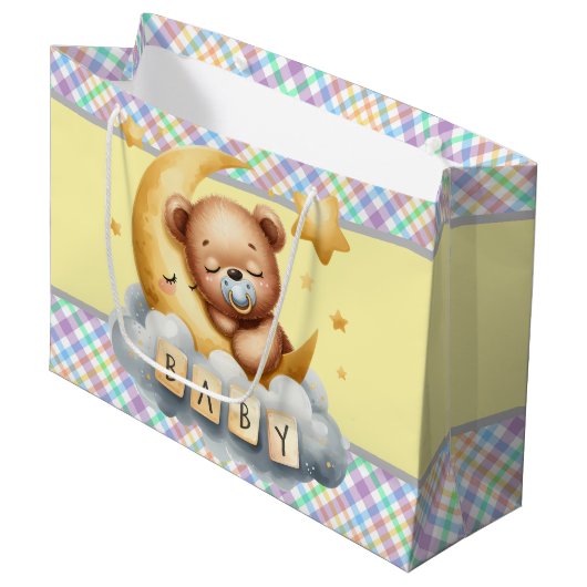 Baby Bear Groot Cadeauzakje (Voorkant Gekanteld)