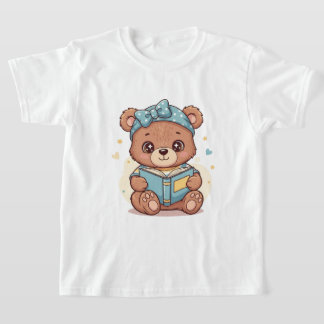 Baby Bear Reading a Book T-shirt
