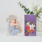 BABY BEDANKKAART RSVP KAARTJE (Staand voorkant)