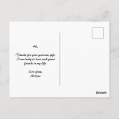 Baby Bedankt Foto Briefkaart (Achterkant)