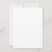 BABY BEDANKT modern minimalistisch script baby fot (Achterkant)