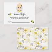 *~* Baby Bee Baby MEISJE Bloemen Luier Raffle Informatiekaartje (Voorkant / Achterkant)
