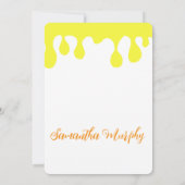 Baby Bee | Baby Shower Invitation Kaart (Achterkant)