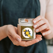 Baby Bee Baby shower Party gestript Vierkante Sticker