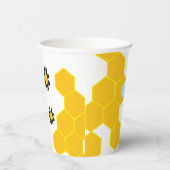 Baby Bee Baby shower Party Papieren Bekers (Rechts)