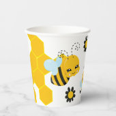 Baby Bee Baby shower Party Papieren Bekers (Voorkant)