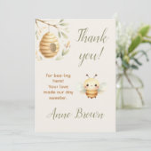 Baby Bee Bedankt voor het hier zijn (Staand voorkant)