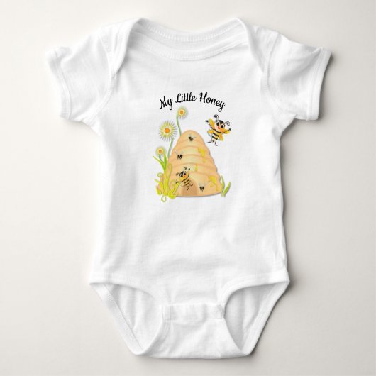 Baby Bee Beehive baby bodysuit (Voorkant)