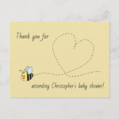Baby Bee Boy Bedankt Briefkaart (Voorkant)