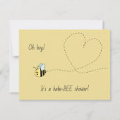 Baby Bee Boy Shower Kaart (Voorkant)