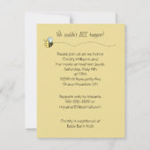 Baby Bee Boy Shower Kaart (Achterkant)