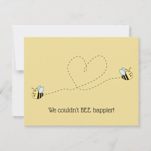 Baby Bee Boy Twins Kaart (Voorkant)