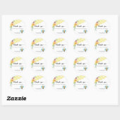 Baby Bee - dank je Ronde Sticker (Vel)