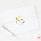 Baby Bee - dank je Ronde Sticker (Envelop)