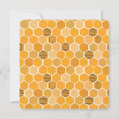 Baby Bee Gender Reveal Pink Blue Invitation Kaart (Achterkant)