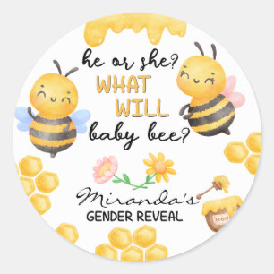 Baby Bee Geslacht Onthulling Stickers