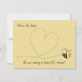 Baby Bee Girl Shower Kaart (Voorkant)