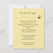 Baby Bee Girl Shower Kaart (Achterkant)