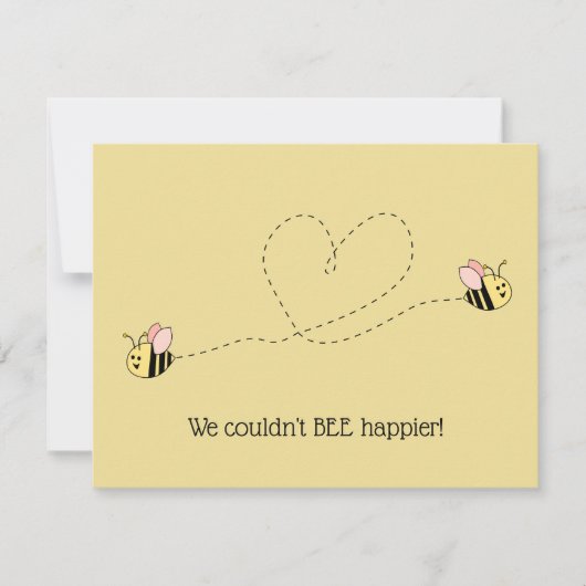 Baby Bee Girl Twins Kaart (Voorkant)