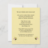 Baby Bee Girl Twins Kaart (Achterkant)