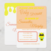 Baby Bee | Invitación de Baby Shower Kaart (Voorkant / Achterkant)