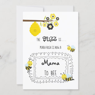 *~* Baby Bee MAMA OM Baby shower uitnodiging te wo