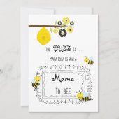 *~* Baby Bee MAMA TO BEE Baby shower Invitation Kaart (Voorkant)