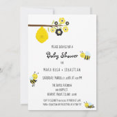 *~* Baby Bee MAMA TO BEE Baby shower Invitation Kaart (Achterkant)