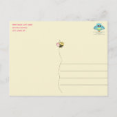 Baby Bee Meisje Dank u Briefkaart (Achterkant)