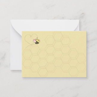 Baby Bee Meisje Insteekkaart Notitiekaartje