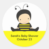 Baby Bee Shower Stickers (Voorkant)