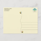 Baby Bee Twin Boy Girl Bedankt Briefkaart (Achterkant)