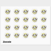 Baby Bee Twin Meisjes Sticker (Vel)