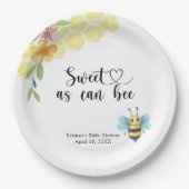 Baby Bee - zo zoet als kan zijn Papieren Bordje (Voorkant)