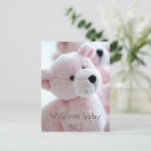 Baby Beer Aankondigingskaart (Staand voorkant)