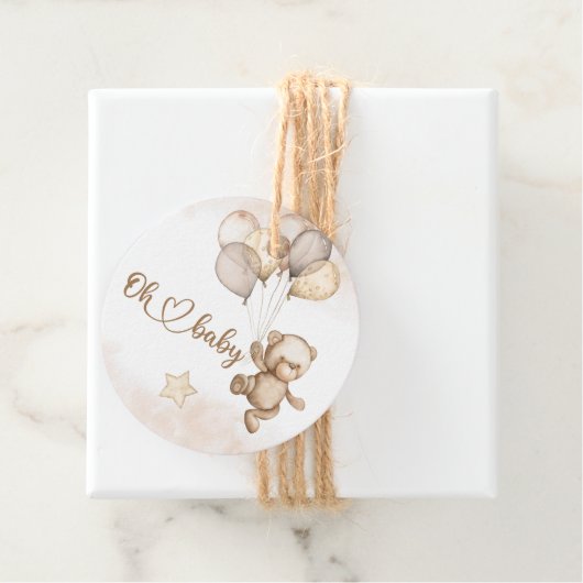 Baby Beer Baby shower Bedankjes Labels (In situ)