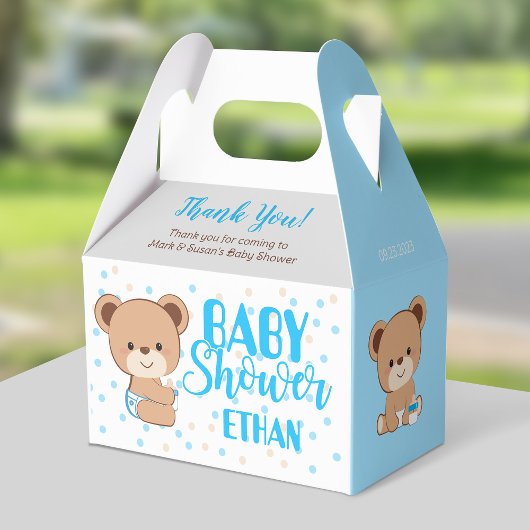 Baby Beer Baby shower Gable Box - Boy Bedankdoosjes