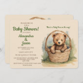 Baby Beer Baby shower Kaart (Voorkant / Achterkant)