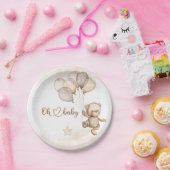 Baby Beer Baby shower Papieren Bordje (Feest)