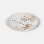 Baby Beer Baby shower Papieren Bordje (Gekanteld)