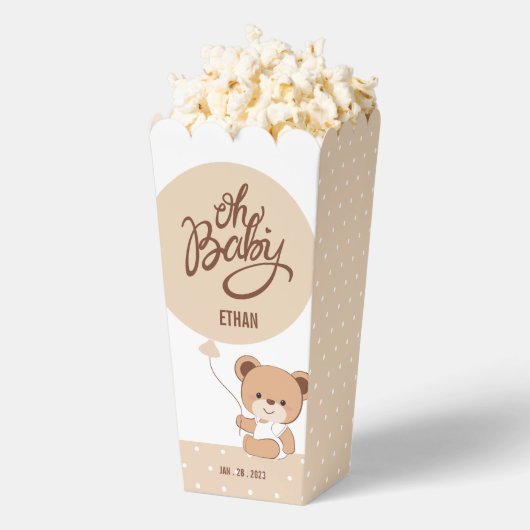 Baby Beer Baby shower Popcorn Box Bedankdoosjes (Popped)