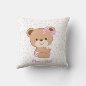 Baby Beer Baby Sierkussen voor Girl (Achterkant)