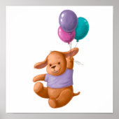 Baby Beer ballonnen afdrukken | Beer wandafdrukken Poster (Voorkant)