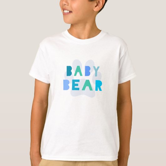Baby beer - blauw t-shirt (Voorkant)