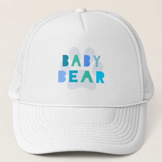 Baby beer - blauw trucker pet (Voorkant)