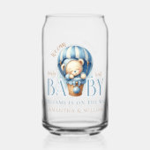 Baby Beer Blauwe Hete Luchtballon Ride Blikvorm Glas (Voorkant)