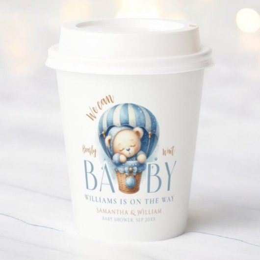 Baby Beer Blue Balloon Ride Papieren Bekers