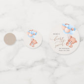 Baby Beer, Blue Balloons, eerste verjaardag Confetti (Achterkanten)